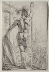 A Soldier Standing, Seen from Behind