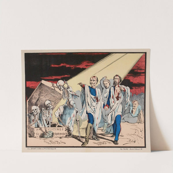 A son excellence Monsieur Thiers, chef du pouvoir exécutif de la république rurale. Les Spectres (1871) by Moloch (Alphonse Hector Colomb)