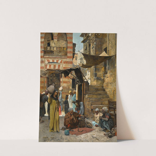 A Souk In Cairo by Charles Wilda