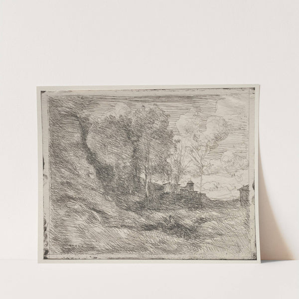 A Souvenir of Ostia (1855) by Jean-Baptiste-Camille Corot