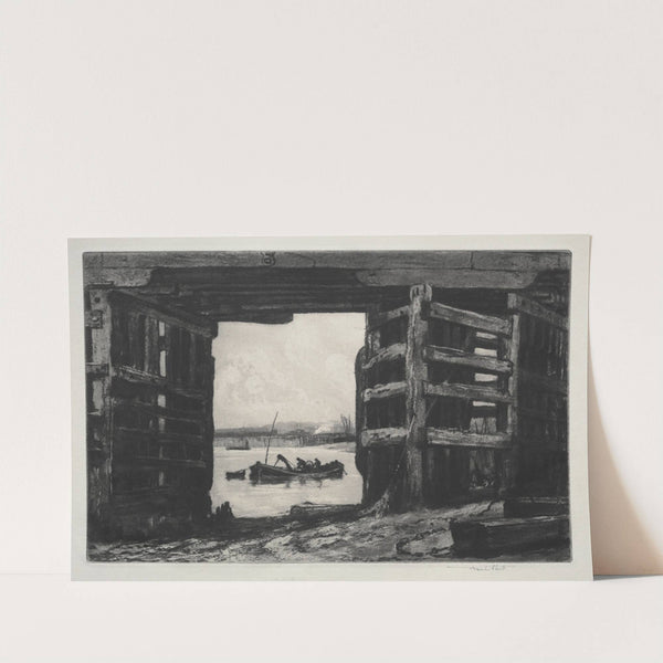 A Span of Old Battersea Bridge by Sir Frank Short