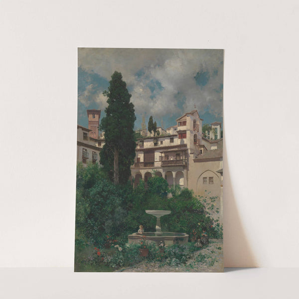 A Spanish Garden by Martin Rico y Ortega