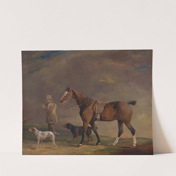 A Sportsman with Shooting Pony and Gun Dogs by Edwin Cooper