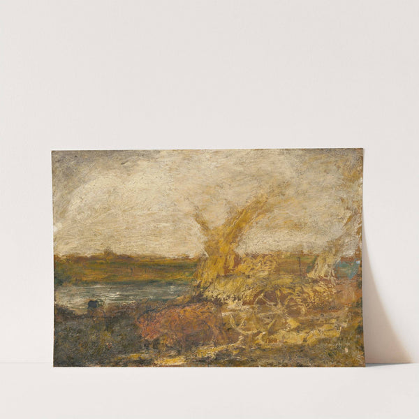 A Stag Drinking by Albert Pinkham Ryder