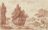 A Stand of Cypresses in an Italian Park