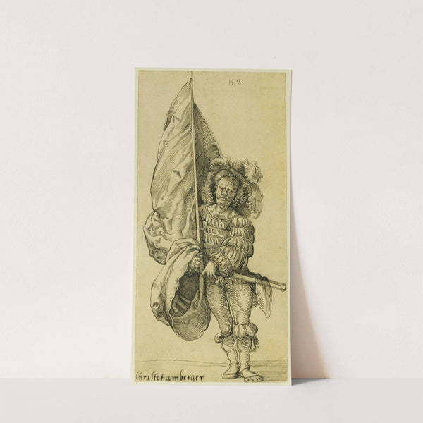 A Standard Bearer by Sebald Beham