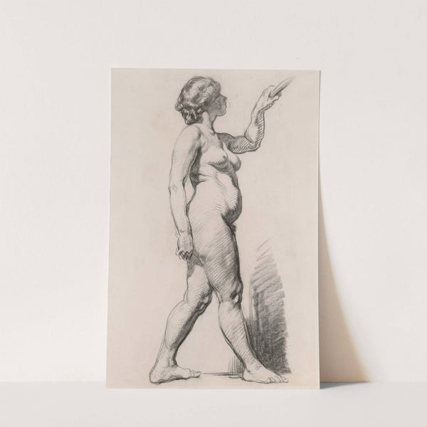 A Standing Female Nude by Sarah Henrietta Purser