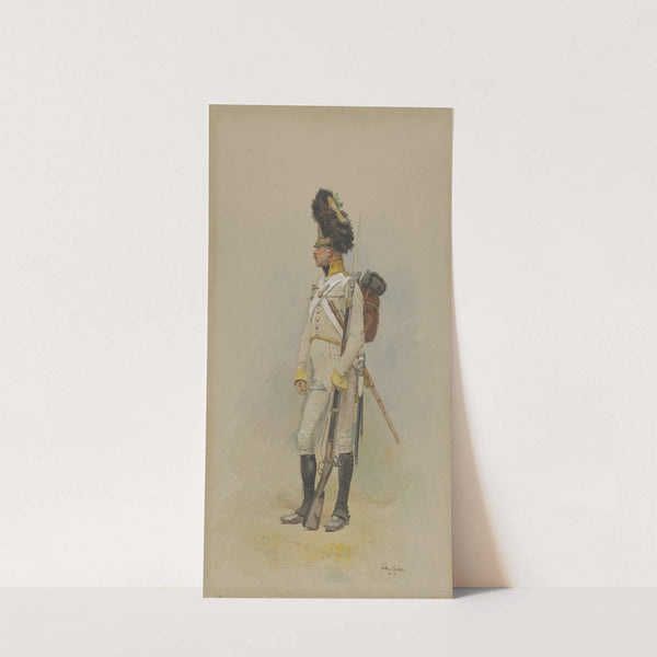 A Standing Grenadier of the Municipal Guard by Jean-Baptiste Édouard Detaille