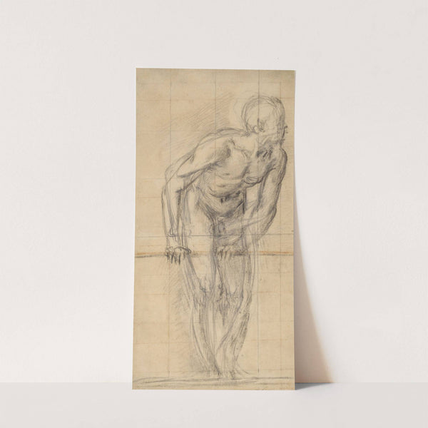 A Standing Male Nude by Giovanni Battista Naldini