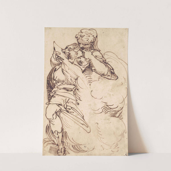 A Standing Sibyl with a Scroll by Luca Cambiaso