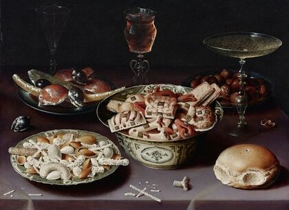 A Still Life Of Porcelain Vessels Containing Sweets…