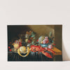 A still life with fruit and a boiled lobster by Cornelis Mahu