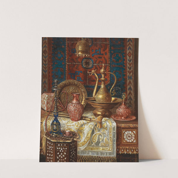 A Still Life with Oriental Objects by Ernst Czernotzky