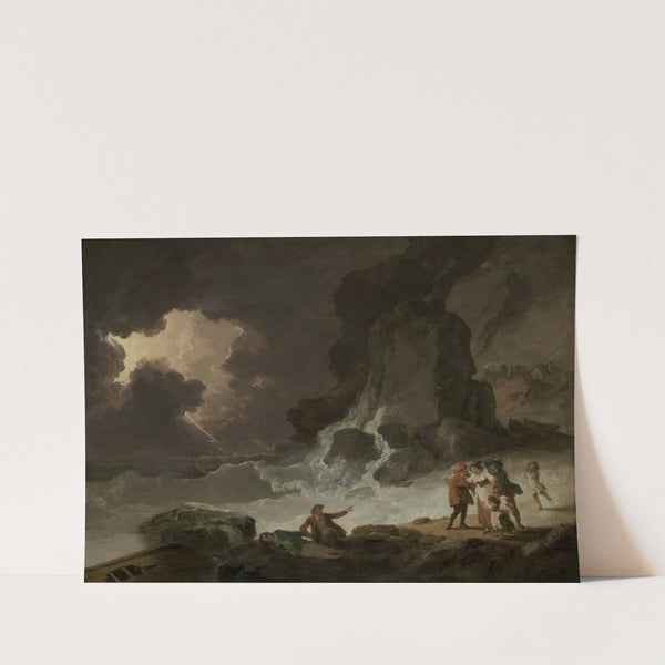 A Storm Behind the Isle of Wight by Julius Caesar Ibbetson