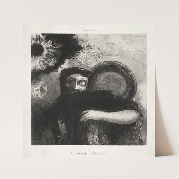 A Strange Juggler (1885) by Odilon Redon