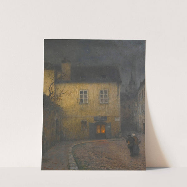 A Street Corner In Prague by Jakub Schikaneder