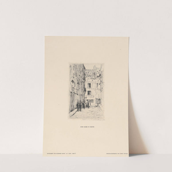 A Street in Dieppe by Ernst Oppler