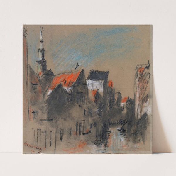 A Street in Hamburg, Germany by Hercules Brabazon Brabazon