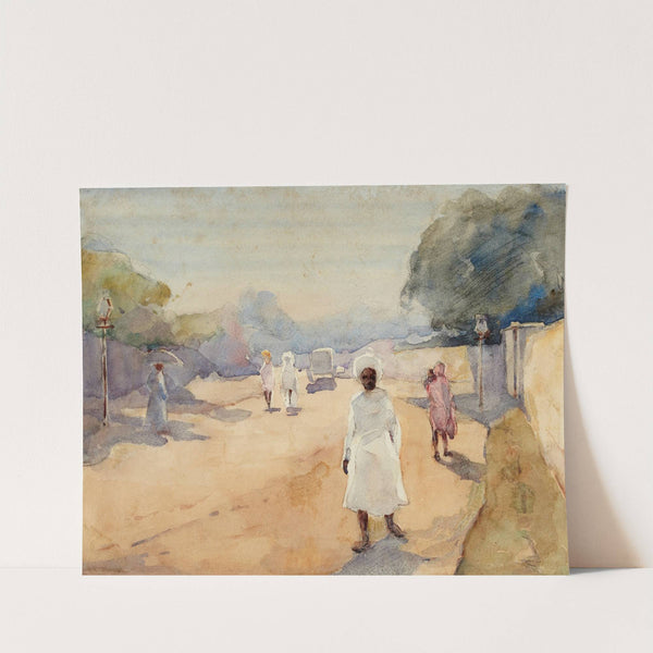 A Street in Hyderabad, Deccan, India by Ralph Wormeley Curtis