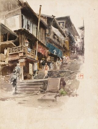 A Street In Ikao, Japan II (1890)
