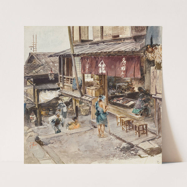 A Street In Ikao, Japan, III (1890) by Robert Frederick Blum