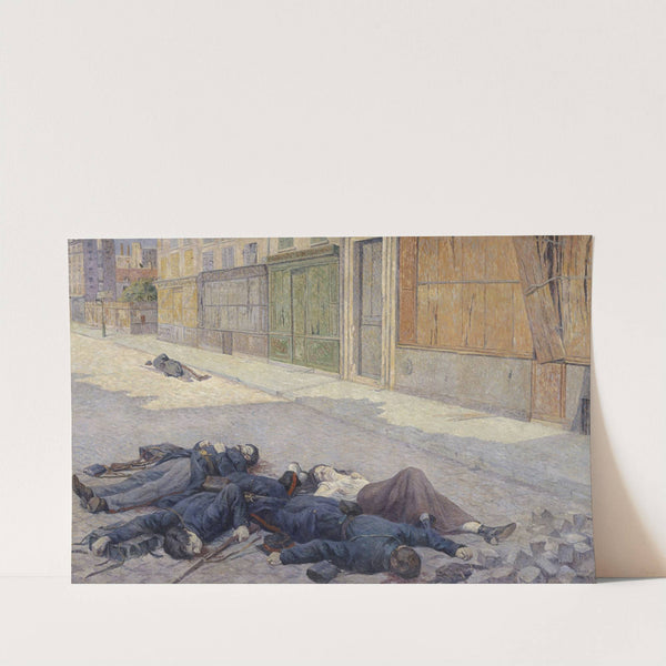 A Street in Paris in May 1871 (between 1903 and 1906) by Maximilien Luce