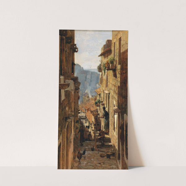 A street in Ragusa (1887) by Carl Moll