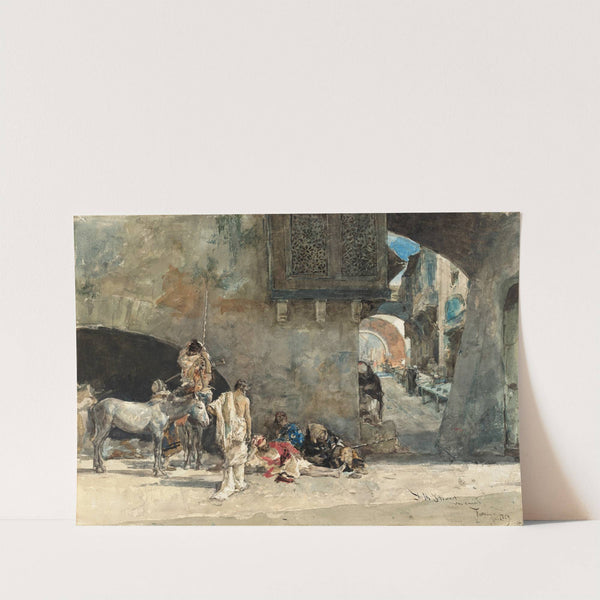 A Street in Tangiers by Mariano Fortuny Marsal