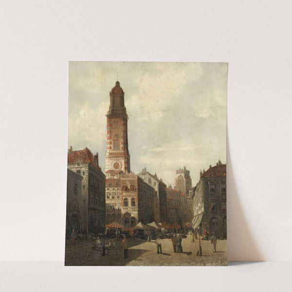 A street market by August Von Siegen