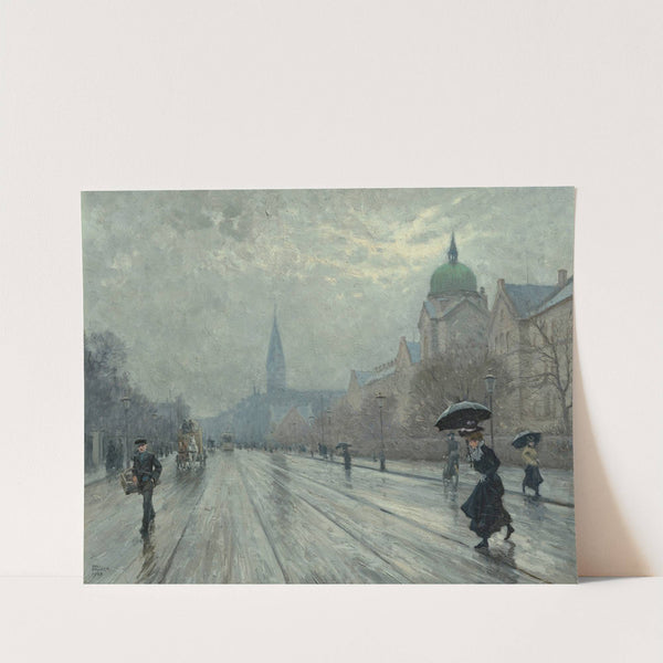 A street scene, Copenhagen (1902) by Paul Fischer