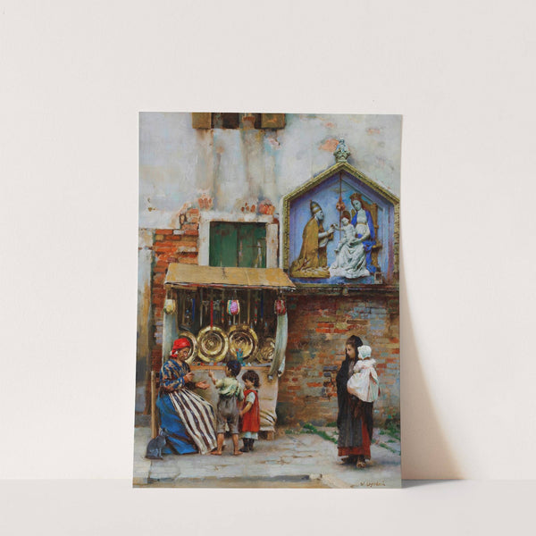 A street seller, Venice by William Logsdail