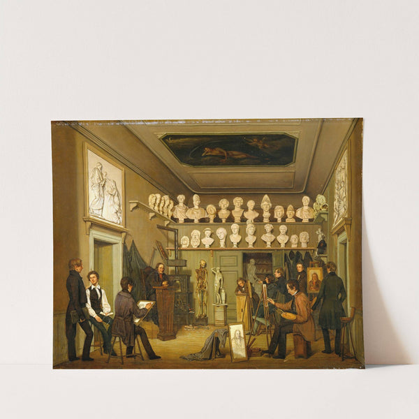 A Studio At The Academy Of Fine Arts, Copenhagen by Ferdinand Richardt