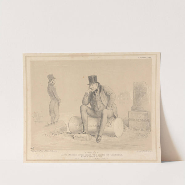 A Study for a Caius Marius Sitting amidst the Ruins of Carthage by John Doyle
