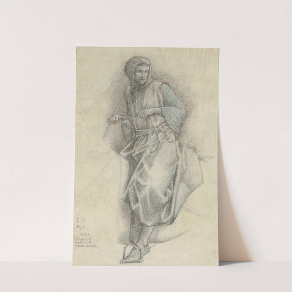 A study for Sir Ewain in the Holy Grail Tapestries by Sir Edward Coley Burne-Jones