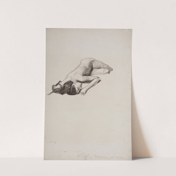 A study for the figure of St. Barbara (1898) by Józef Mehoffer