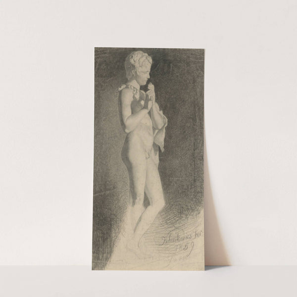 A study of a boy playing the whistle by František Klimkovič