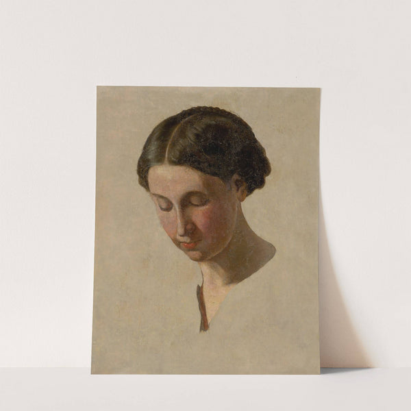 A study of a girl's head by Vojtech Klimkovič