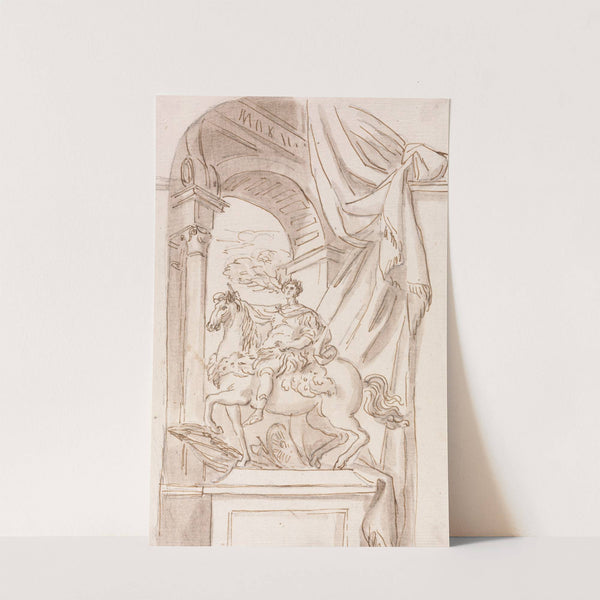A Study of Agostino Cornacchini's Statue of Charlemagne, St. Peter's Basilica, Rome by Joseph Wilton