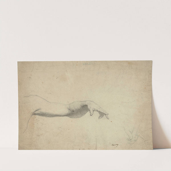 A study of an arm, with subsiduary studies of hands by James Barry