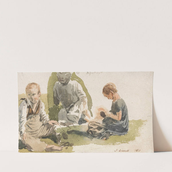 A Study of Children (1811) by John Linnell