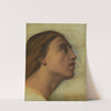 A Study Of The Head Of Saint John The Evangelist In Profile by Jean-Hippolyte Flandrin