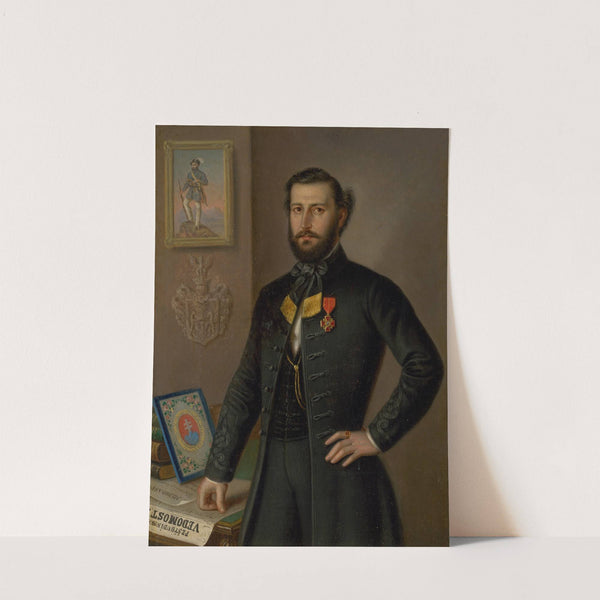 A study painting for the Portrait of Ján Francisci as Count of the Liptov County by Peter Michal Bohúň