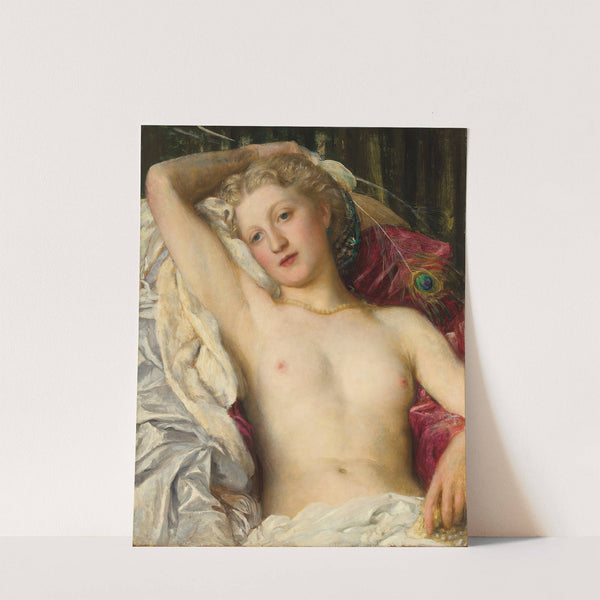 A Study with the Peacock's Feathers by George Frederic Watts