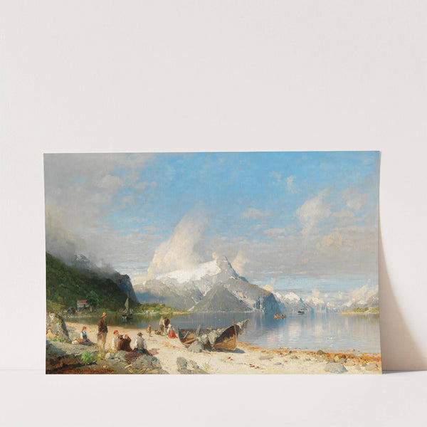 A summer day by the fjord by Georg Anton Rasmussen