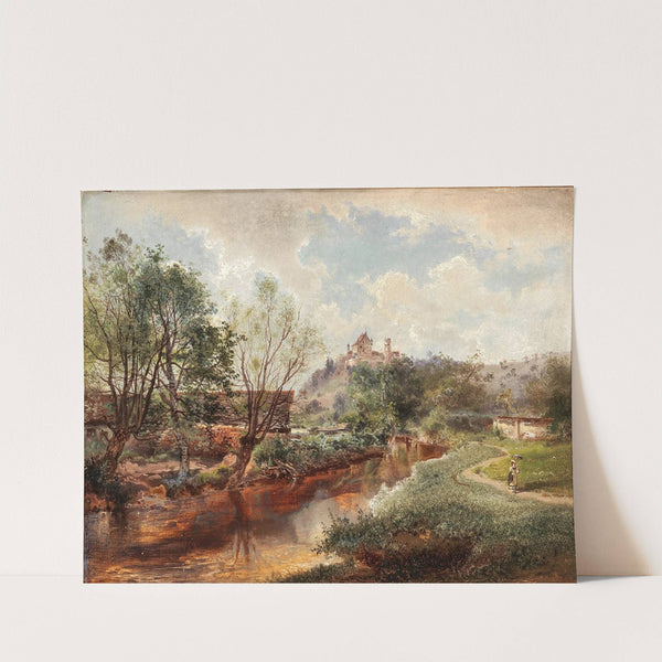 A Summer Day by the River by Jozsef von Molnar