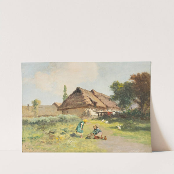 A summer day in the countryside by Antal Neogrády