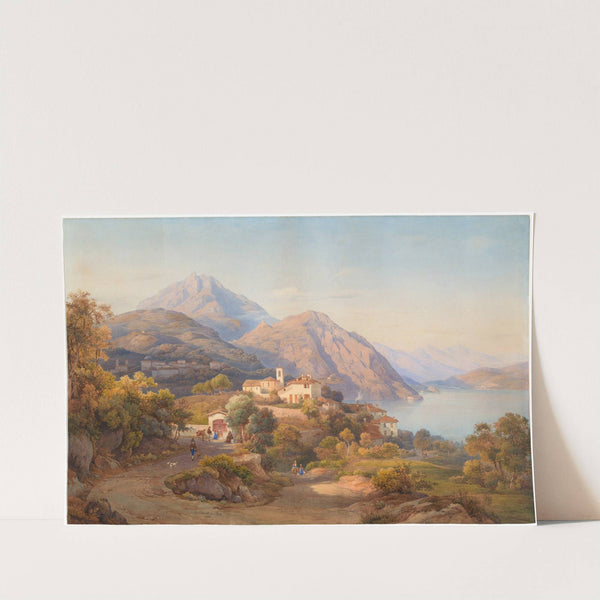 A Summer Evening at the Lago Maggiore by Hermann David Salomon Corrodi