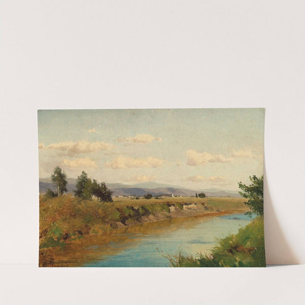 A Summer Landscape with Stream by Josef Willroider