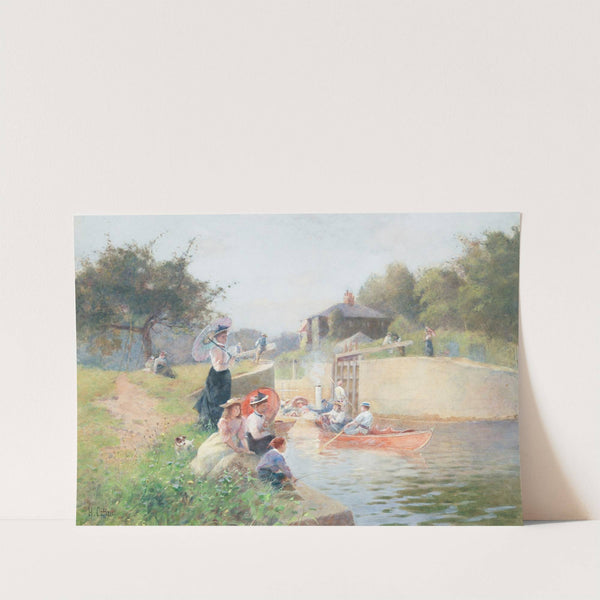 A summer's day, Marlow Lock by Hector Caffieri