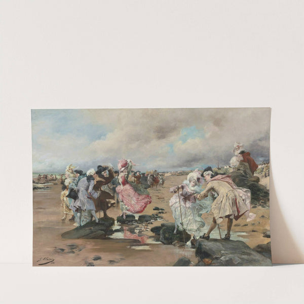 A Sunday at the Seaside by Georges Jules Victor Clairin